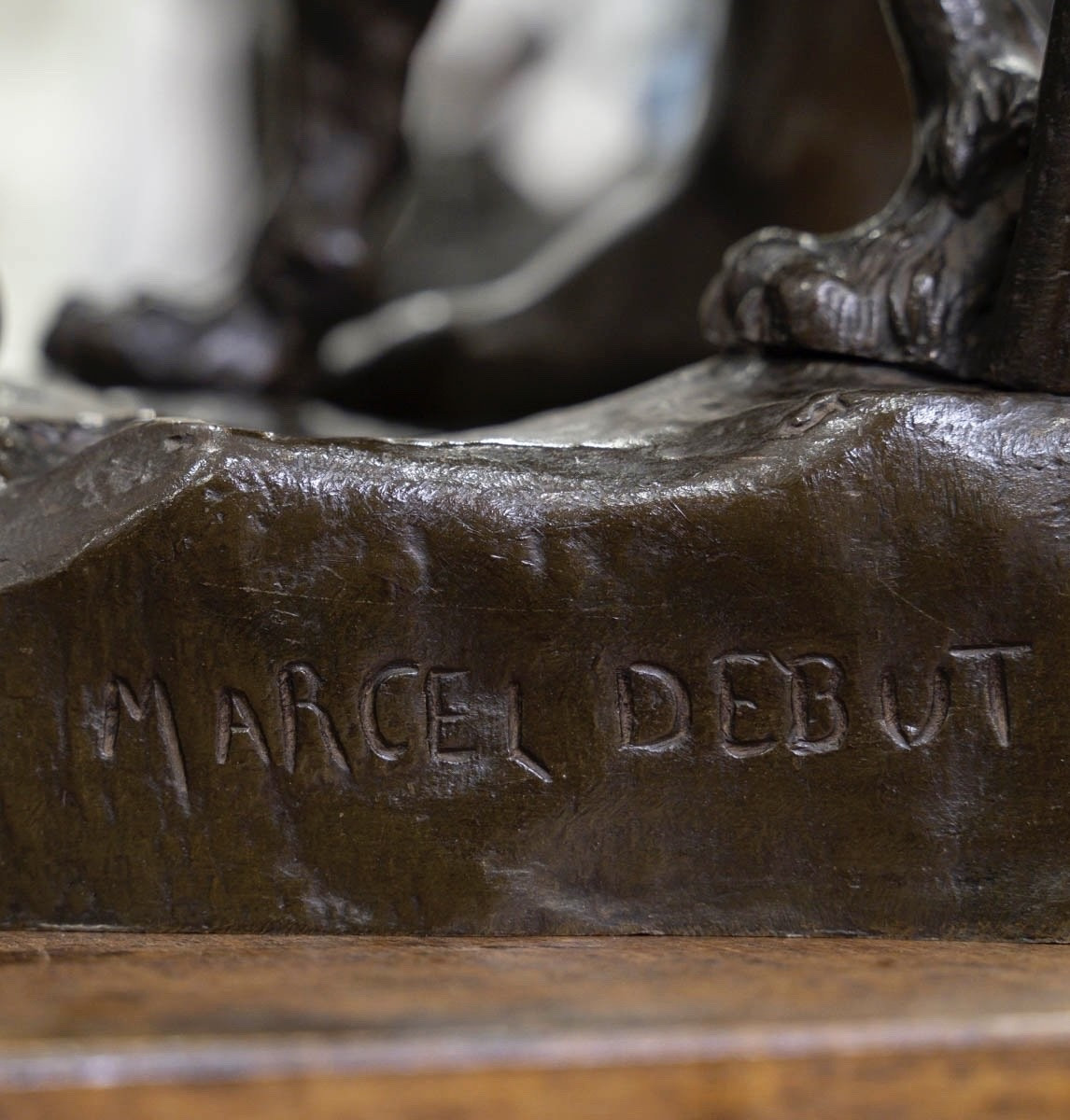 Sculpture - Le Chasseur Gaulois , Marcel Debut (1865-1933) - Bronze-photo-8