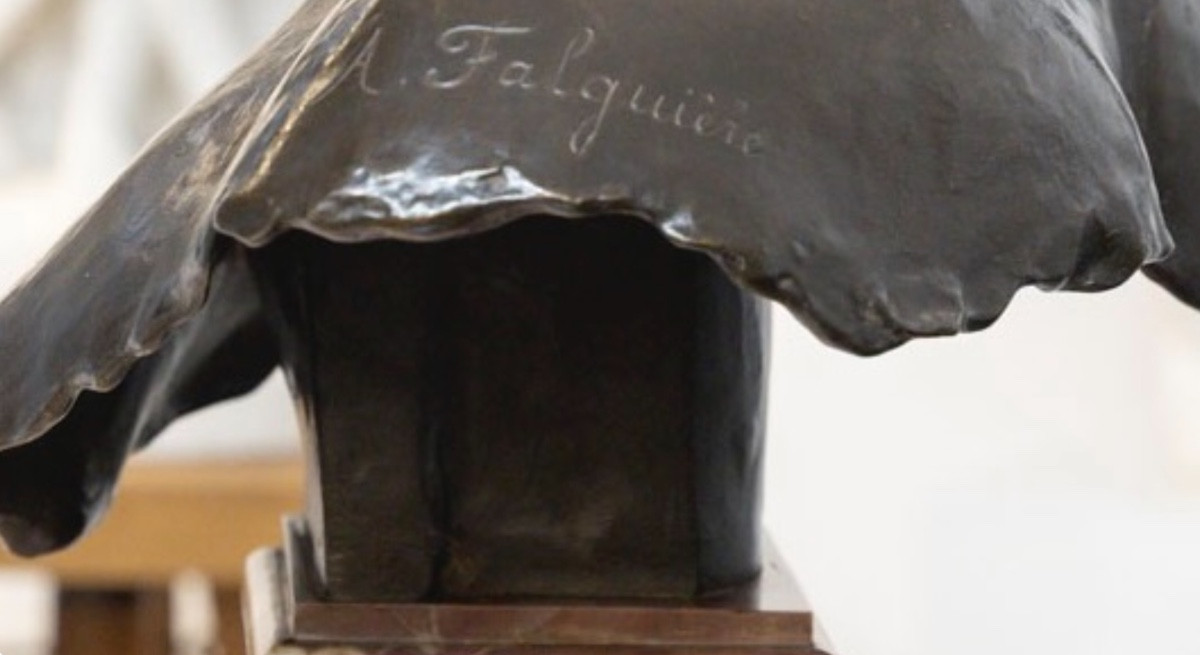 Sculpture - Bust , Diana The Huntress By Alexandre Falguière (1831-1900) - Bronze-photo-6