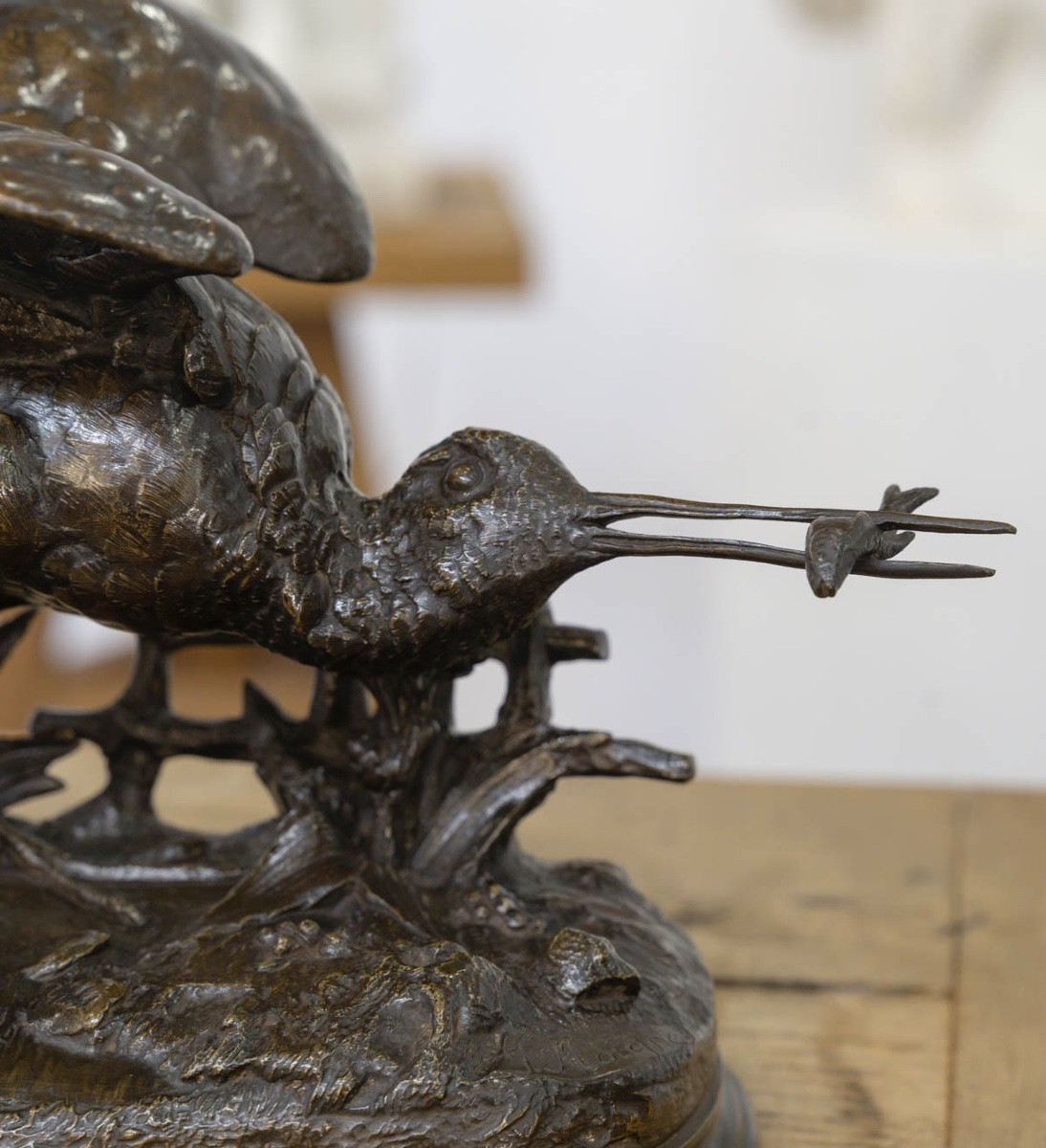 Sculpture - Bécasse À L’ Envol , Jules Moigniez (1835-1894) - Bronze-photo-2