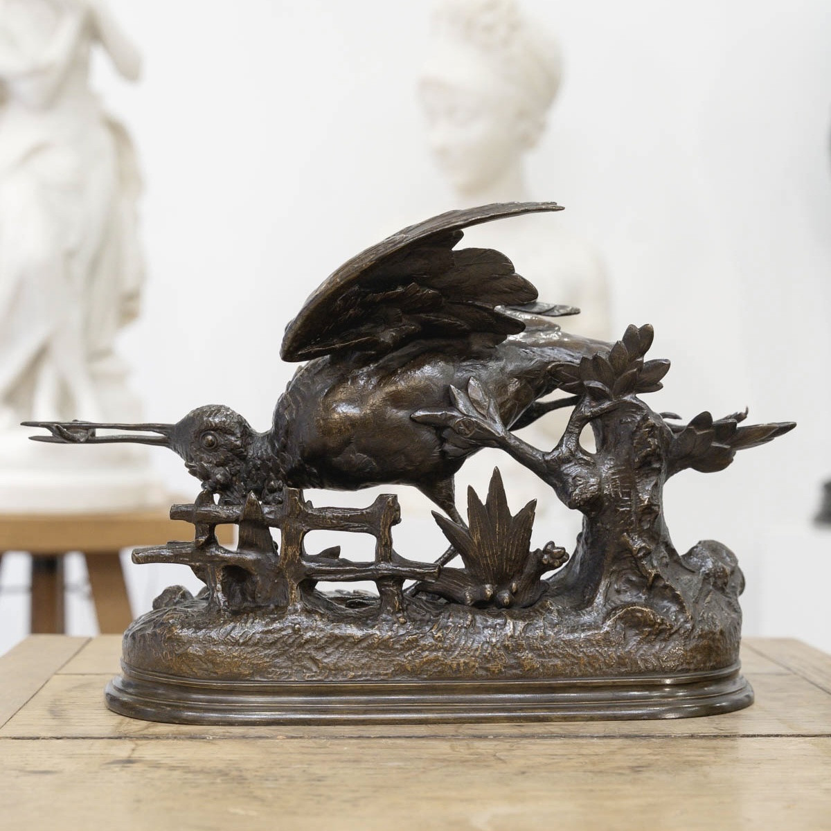 Sculpture - Bécasse À L’ Envol , Jules Moigniez (1835-1894) - Bronze-photo-1