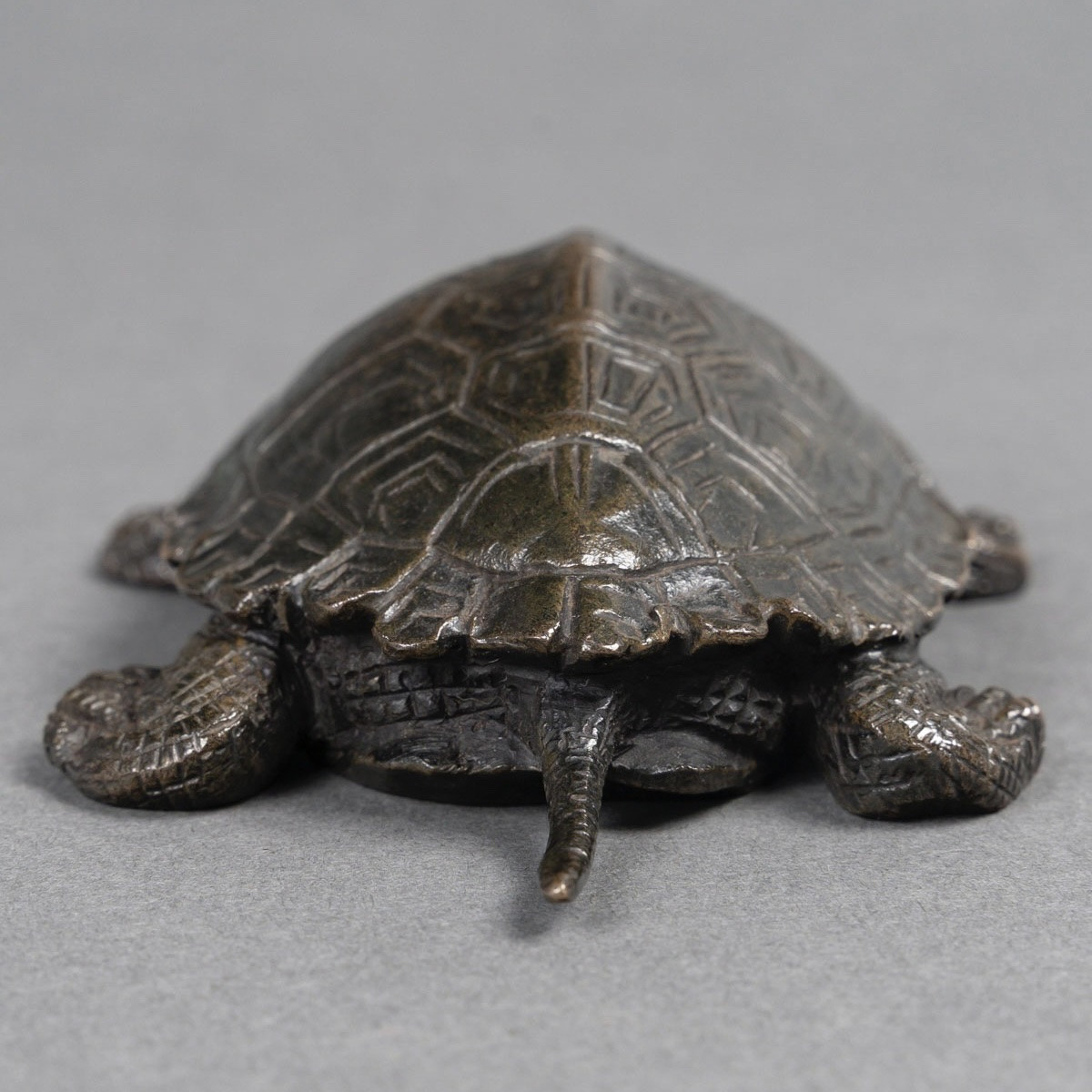 Sculpture - Tortue N°2 , Antoine-Louis Barye (1795-1875) - Bronze -photo-4