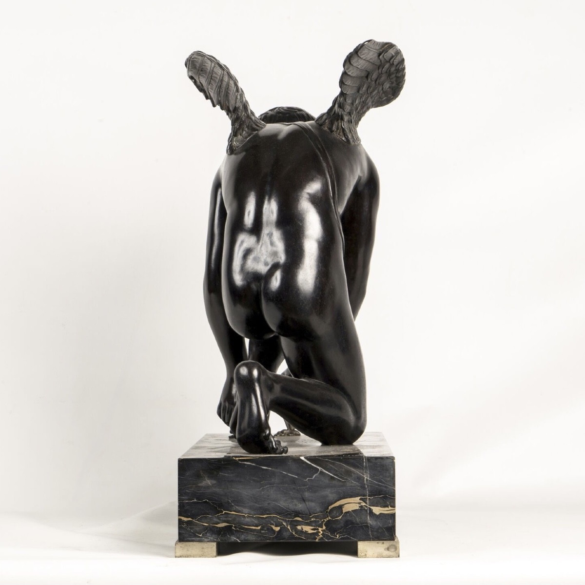 Sculpture - L' Amour Saisissant Un Papillon , Antoine Denis Chaudet (1763-1810) - Bronze -photo-3