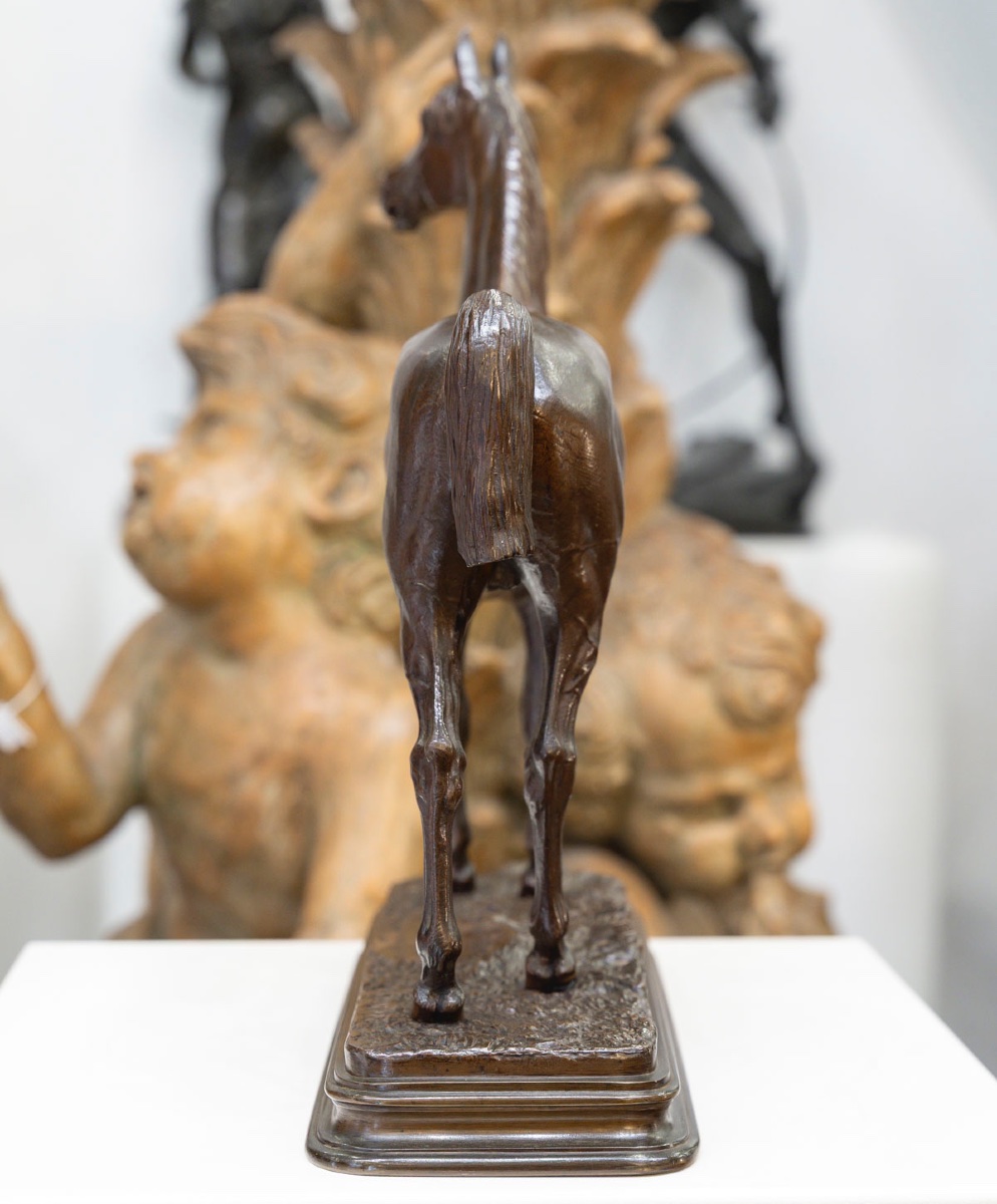 Sculpture - The Kaolin Horse , Alfred Dubucand (1828 - 1894) - Bronze-photo-4