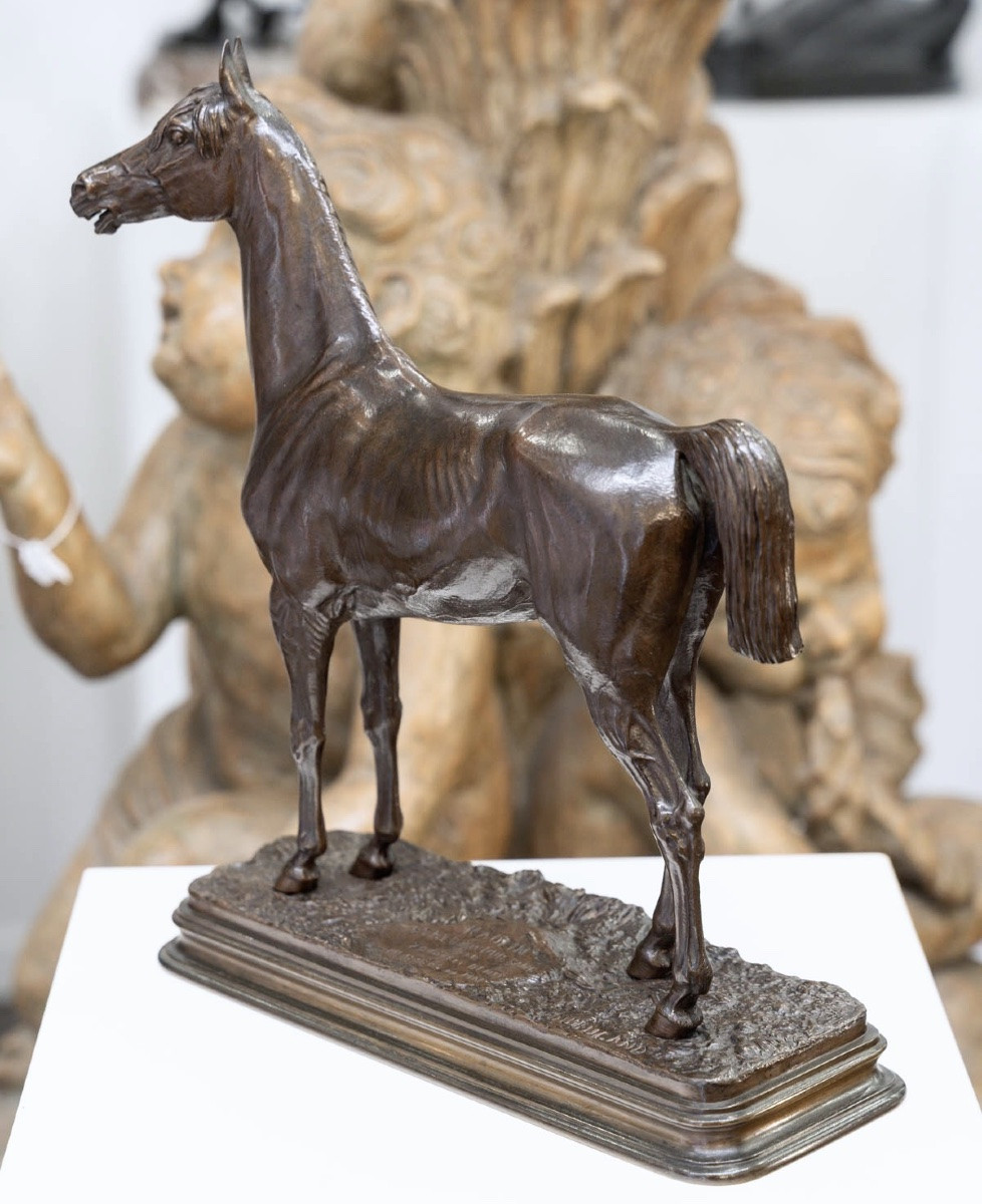 Sculpture - The Kaolin Horse , Alfred Dubucand (1828 - 1894) - Bronze-photo-1