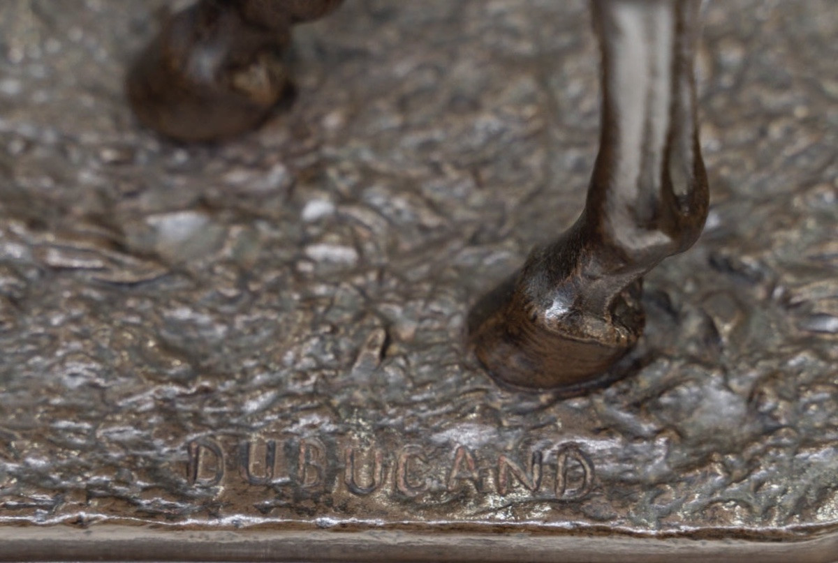 Sculpture - The Kaolin Horse , Alfred Dubucand (1828 - 1894) - Bronze-photo-3
