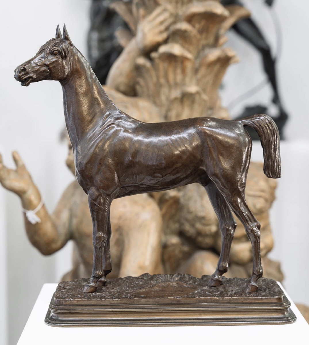 Sculpture - The Kaolin Horse , Alfred Dubucand (1828 - 1894) - Bronze