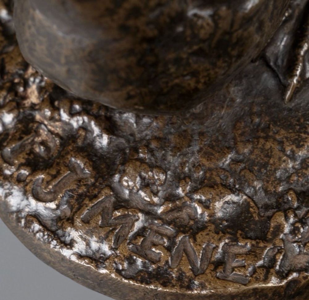 Sculpture - Le Canard , Pierre - Jules Mêne (1810-1879) - Bronze -photo-5