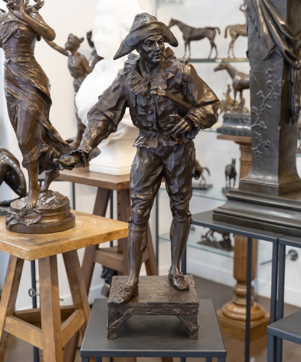 Sculpture - Arlequin , Émile Louis Picault (1833-1915) - Bronze