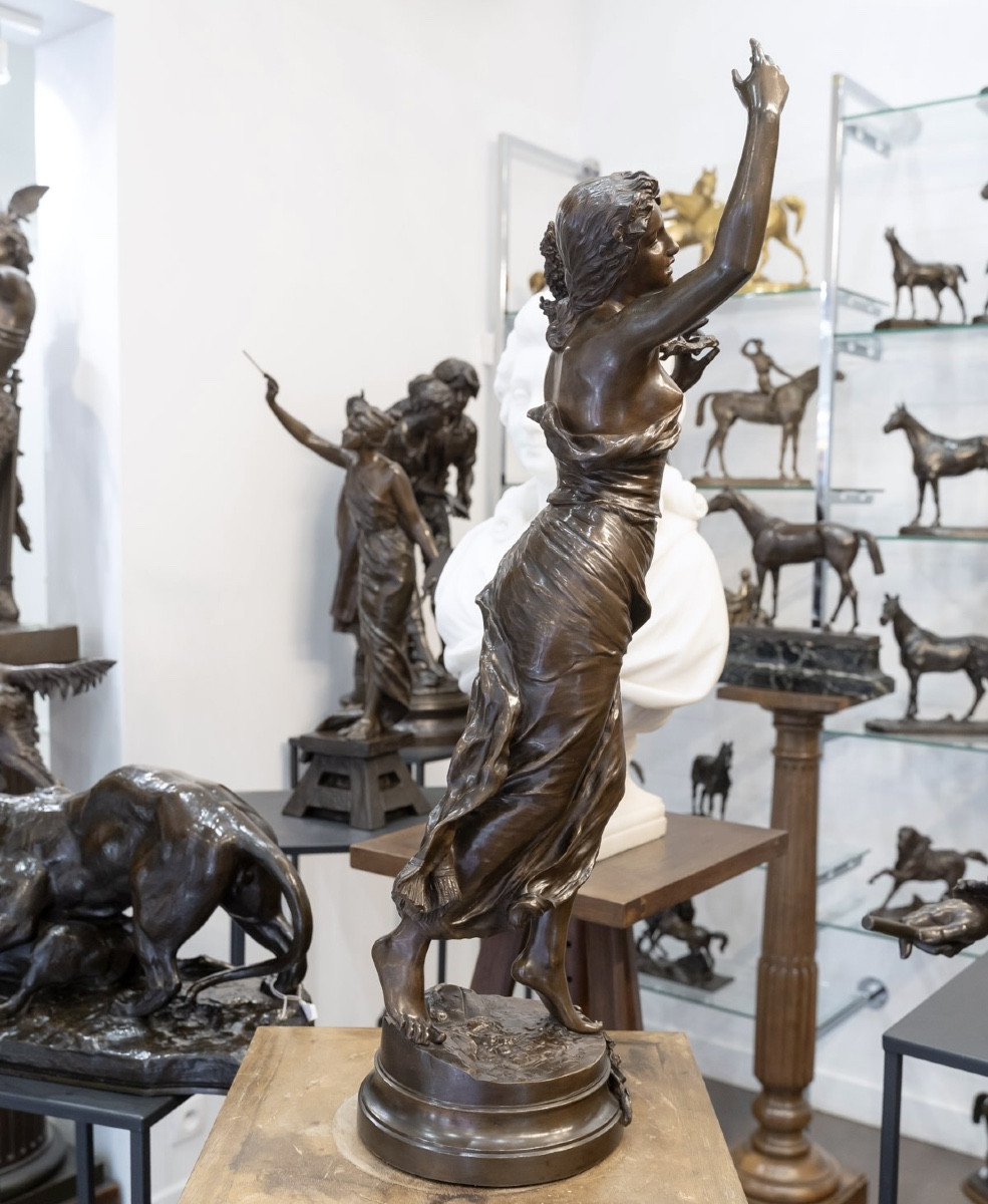 Sculpture - The Lilacs , Henri Louis Levasseur (1853-1934) - Bronze-photo-3