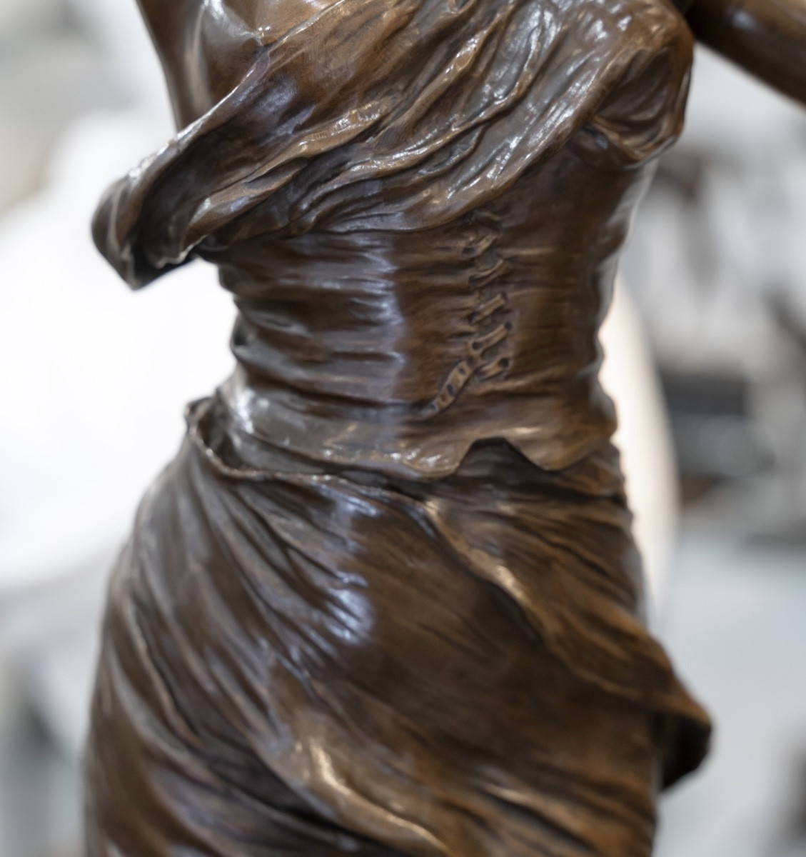 Sculpture - The Lilacs , Henri Louis Levasseur (1853-1934) - Bronze-photo-3