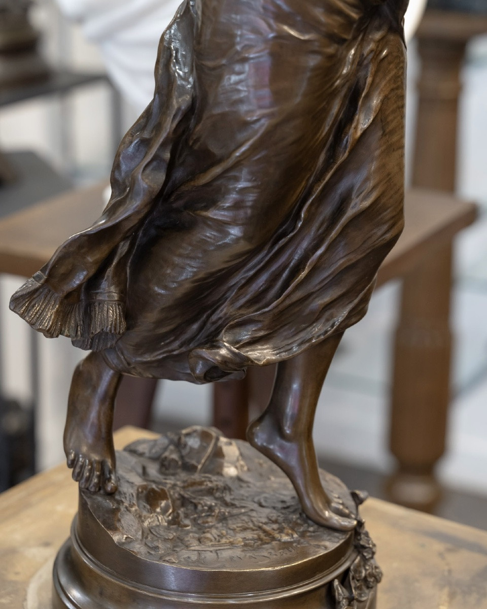 Sculpture - The Lilacs , Henri Louis Levasseur (1853-1934) - Bronze-photo-4