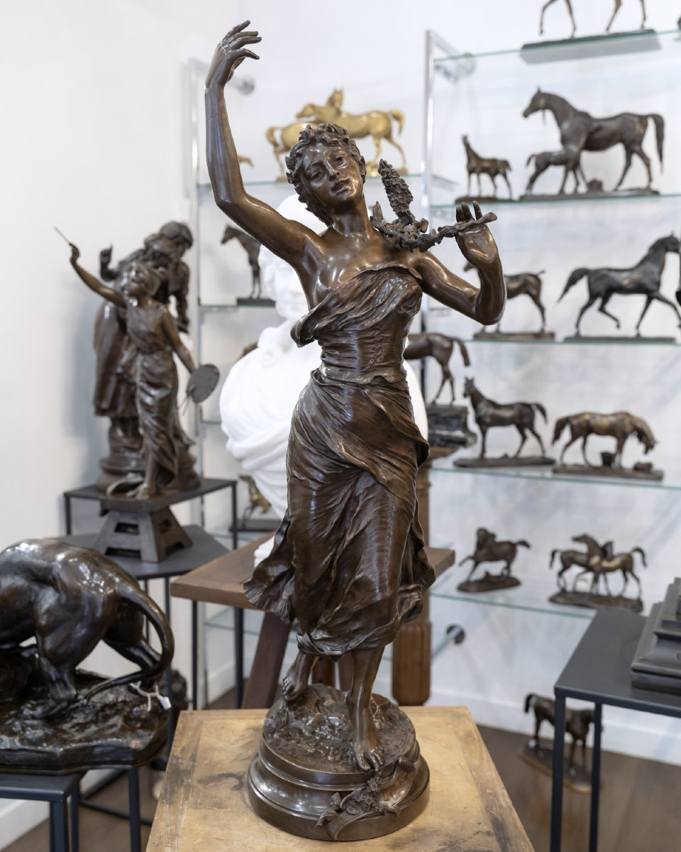 Sculpture - The Lilacs , Henri Louis Levasseur (1853-1934) - Bronze