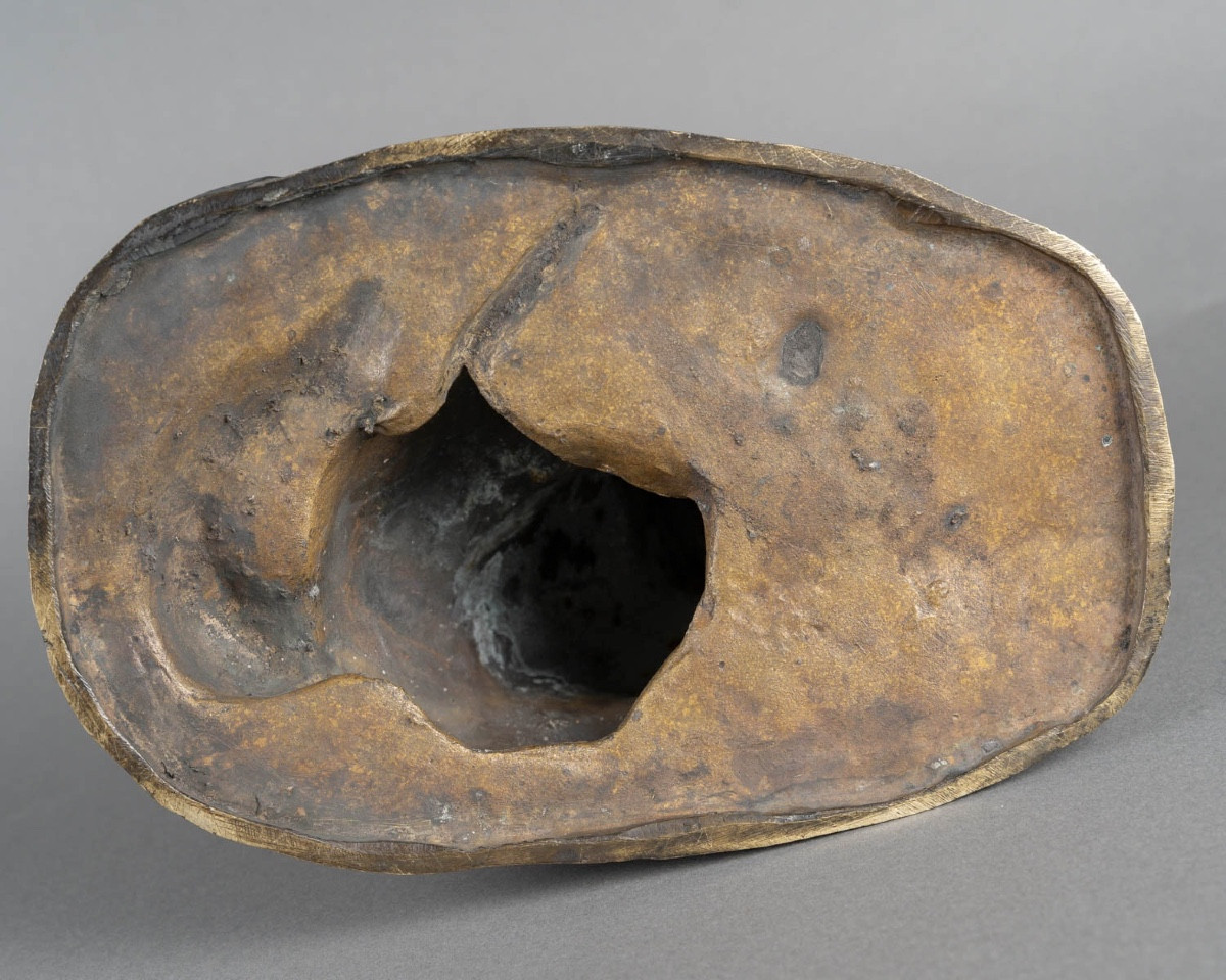 Sculpture - Seated Pet Dog , Georges Malissard (1877-1942) Bronze-photo-3