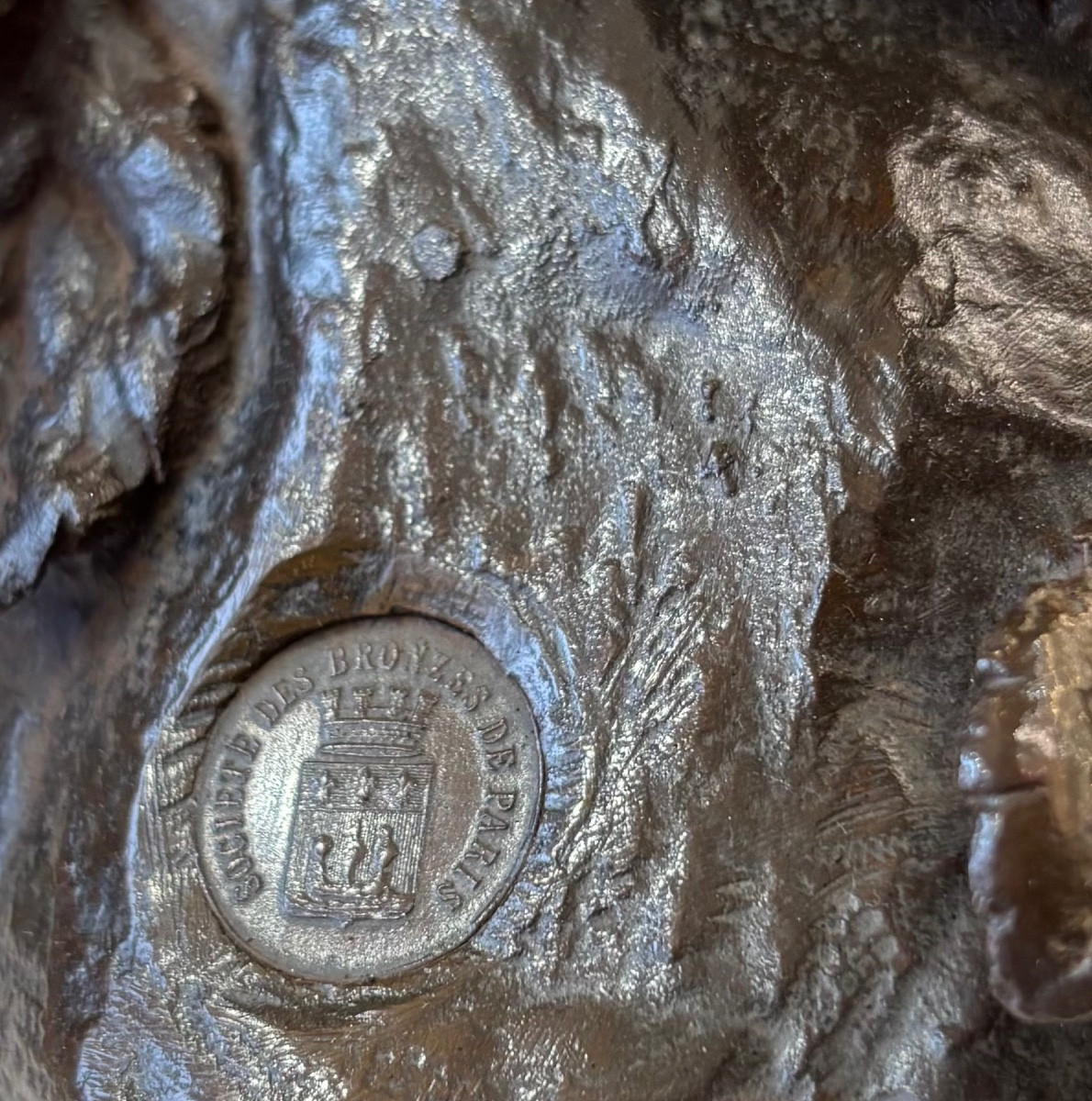 Sculpture - Pheasant On A Rock , Leon Bureau (1866-1906) - Bronze -photo-6