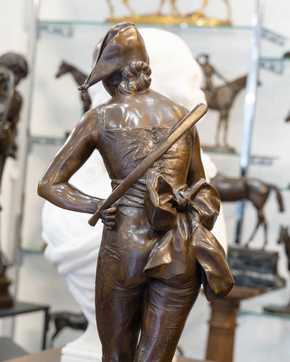 Sculpture - Colombine , Henri Emile Allouard (1844 - 1929) - Bronze-photo-3