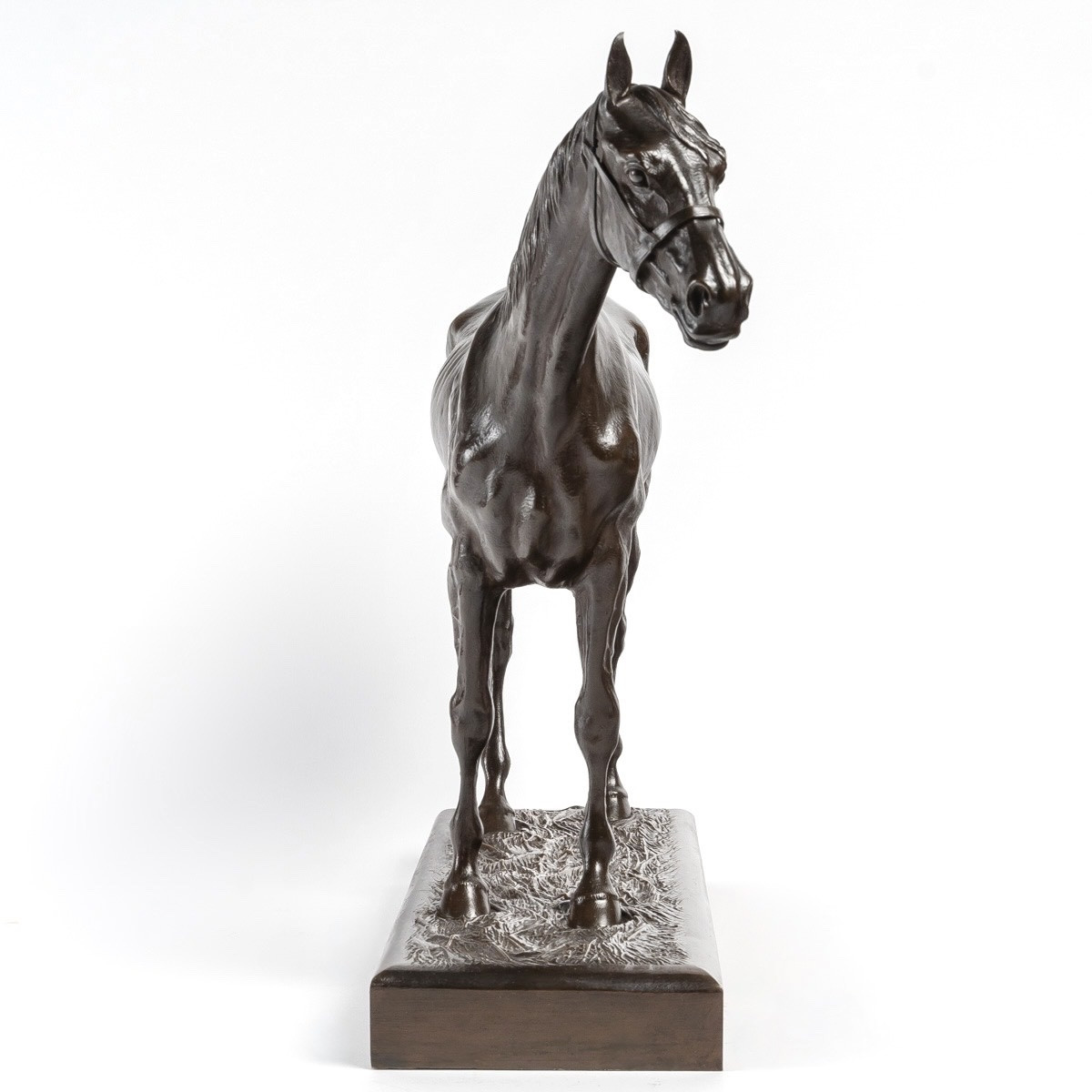 Sculpture - Cheval De Course , Henri De Vains (1851 - 1909) - Bronze-photo-3