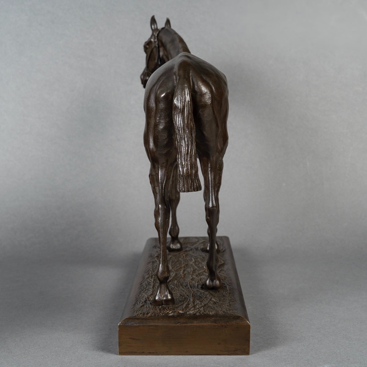 Sculpture - Cheval De Course , Henri De Vains (1851 - 1909) - Bronze-photo-3