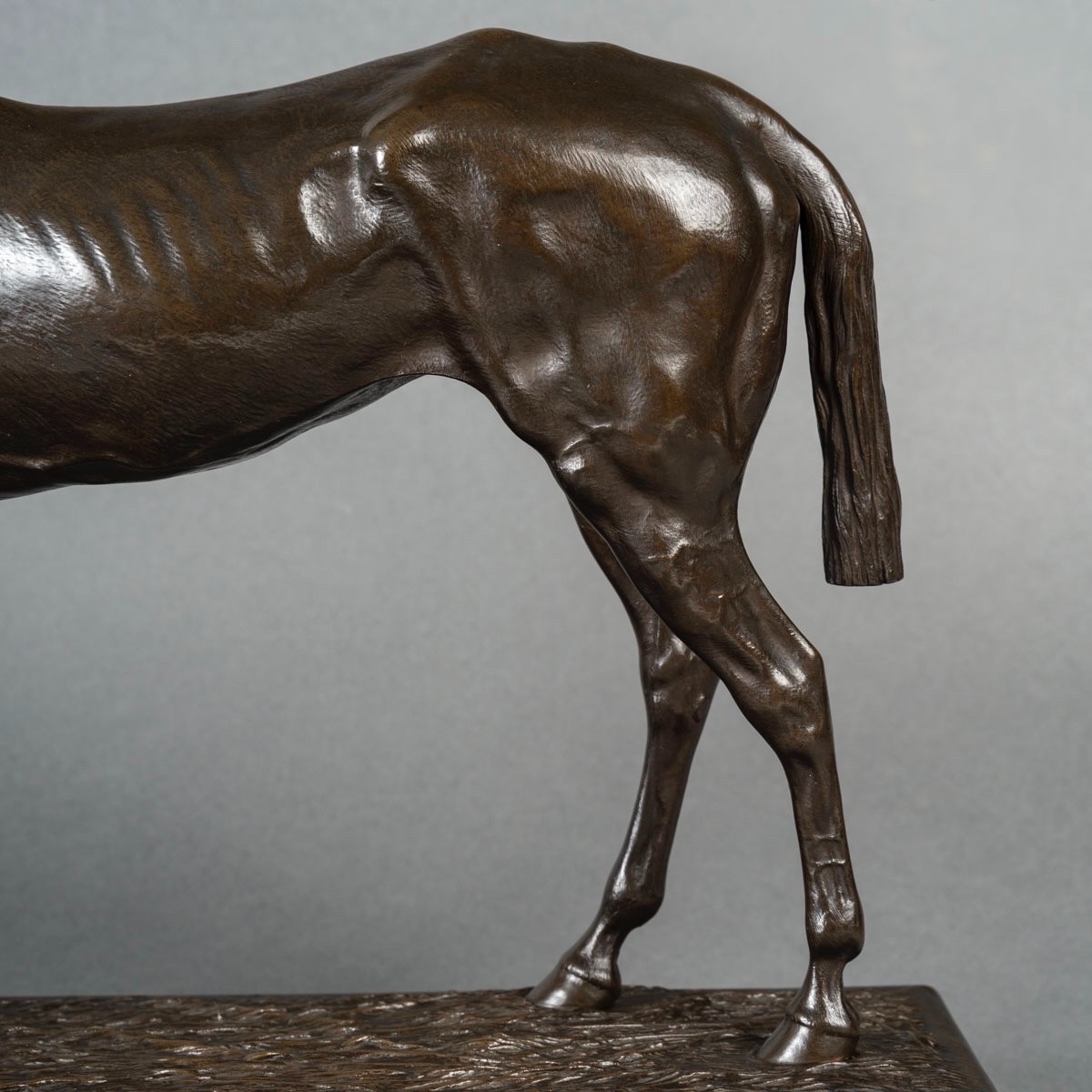 Sculpture - Cheval De Course , Henri De Vains (1851 - 1909) - Bronze-photo-5