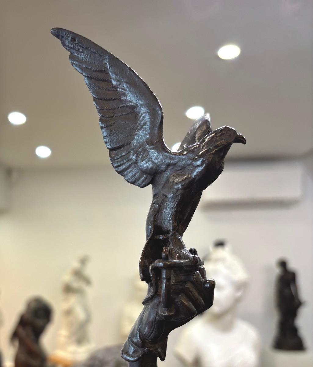 Sculpture - Arabian Falconer On Horseback , Pierre - Jules Mene (1810-1879) - Bronze-photo-7