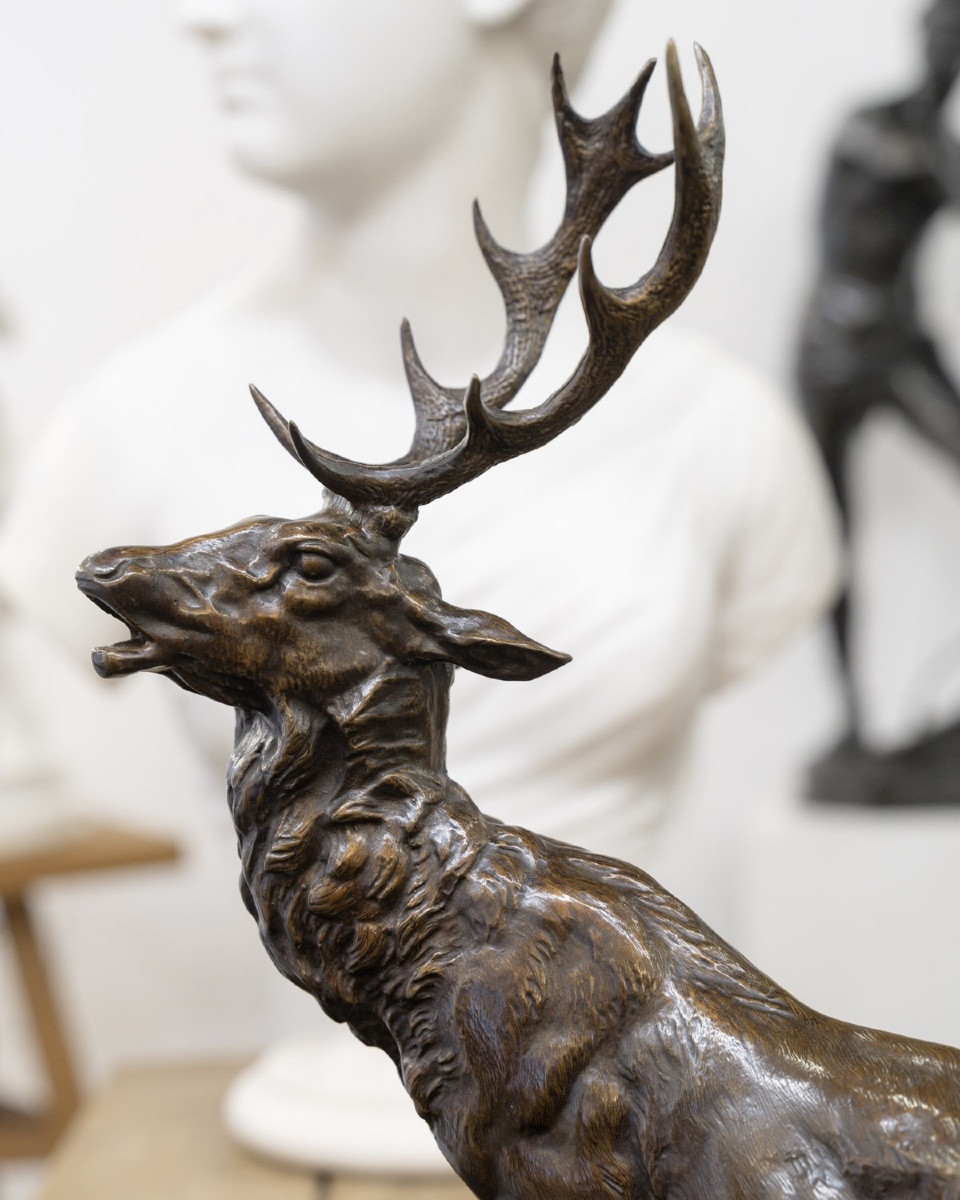 Deer Family, Hippolyte Heizler (1828-1871) & Charles Valton (1851-1918)-photo-3