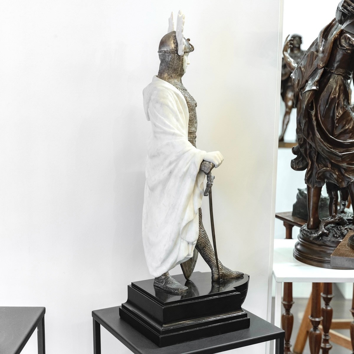 SCULPTURE - LOHENGRIN , CHEVALIER DU GRAAL PAR PAUL PHILIPPE (1870-1930) -photo-5