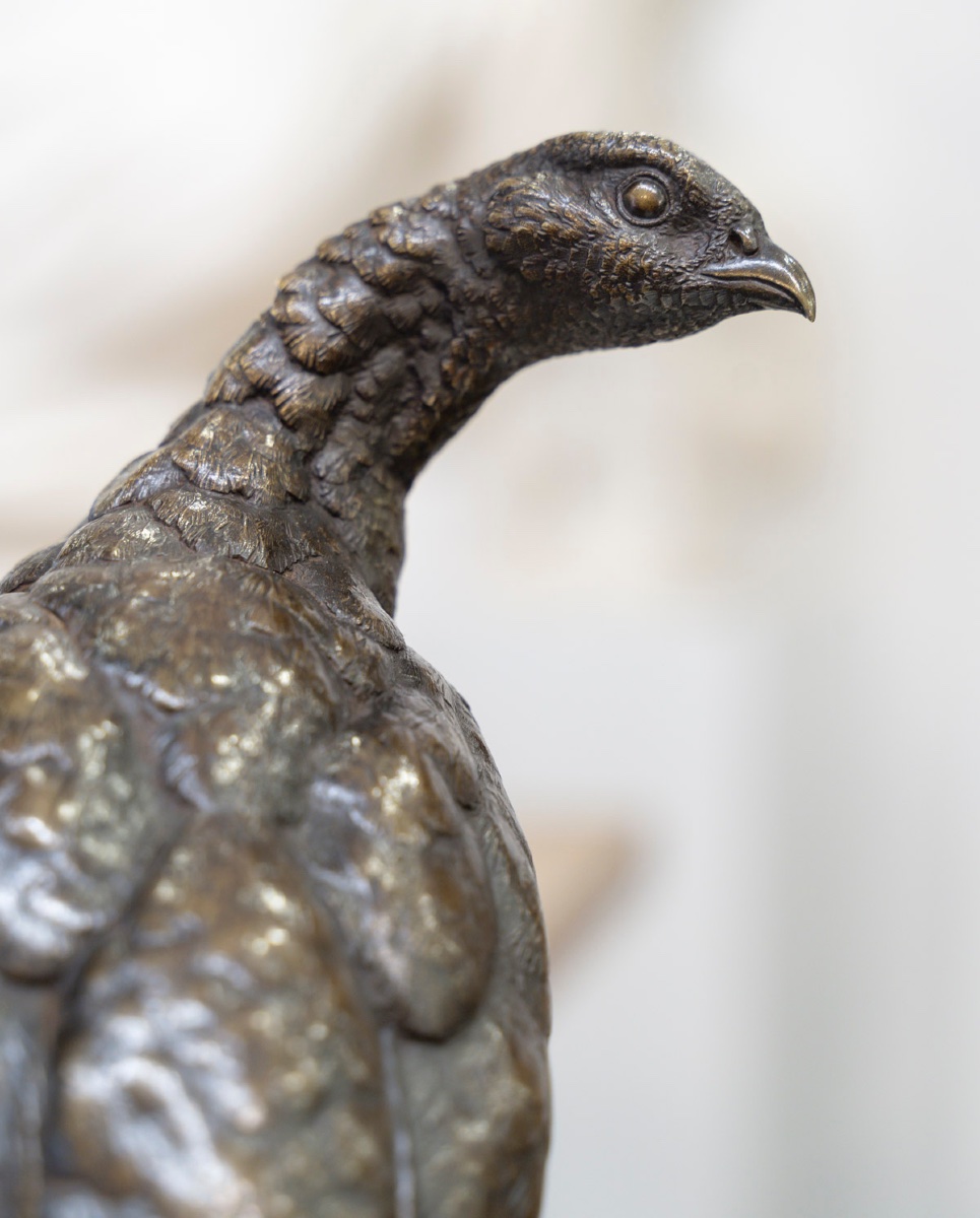 Sculpture - The Pheasant Hen , Jules Moigniez (1835–1894) - Bronze-photo-3
