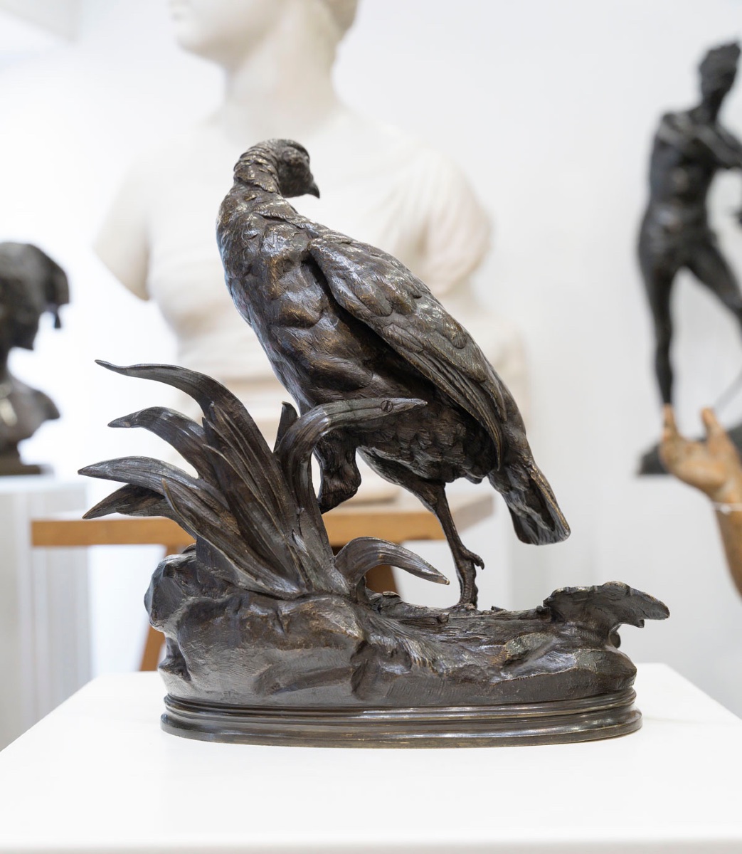 Sculpture - The Pheasant Hen , Jules Moigniez (1835–1894) - Bronze-photo-3