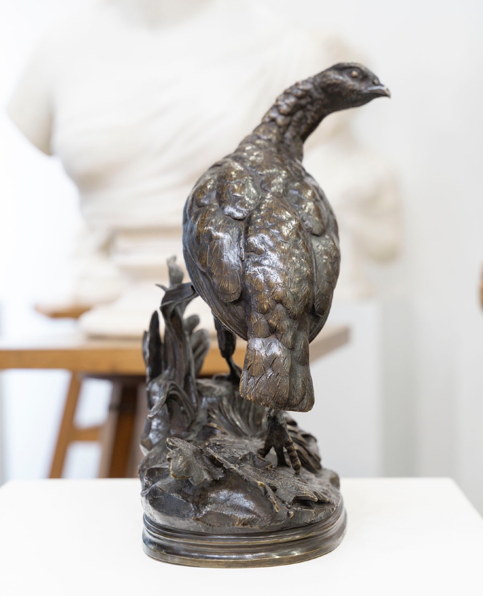 Sculpture - The Pheasant Hen , Jules Moigniez (1835–1894) - Bronze-photo-4