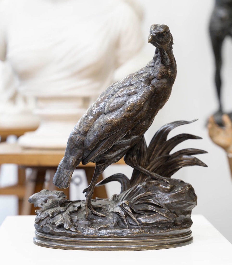 Sculpture - The Pheasant Hen , Jules Moigniez (1835–1894) - Bronze