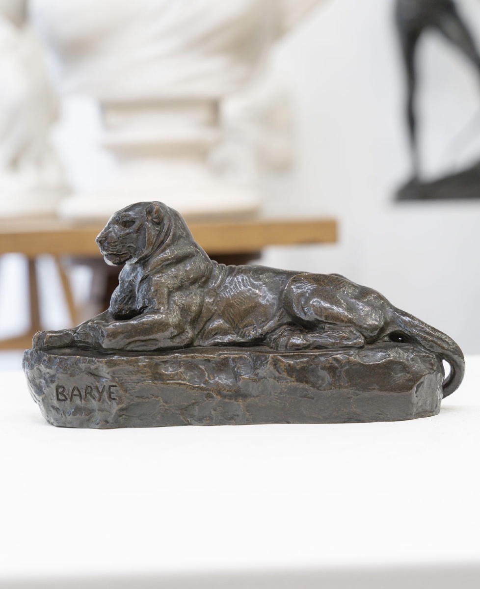 Sculpture - Indian Panther , Antoine-louis Barye (1795–1875) - Bronze -photo-2