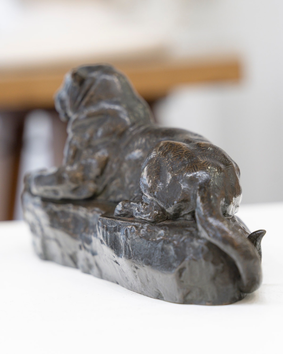 Sculpture - Indian Panther , Antoine-louis Barye (1795–1875) - Bronze -photo-3