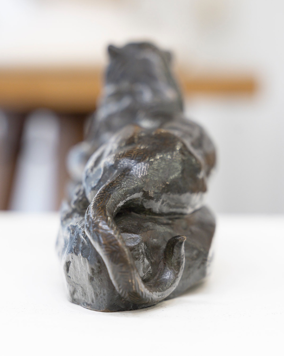 Sculpture - Indian Panther , Antoine-louis Barye (1795–1875) - Bronze -photo-4