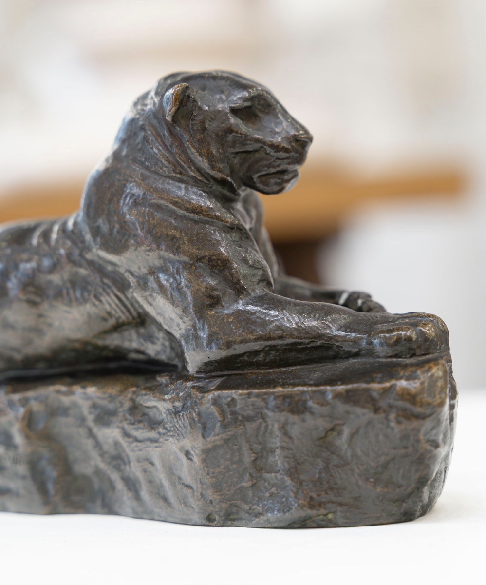 Sculpture - Indian Panther , Antoine-louis Barye (1795–1875) - Bronze -photo-5