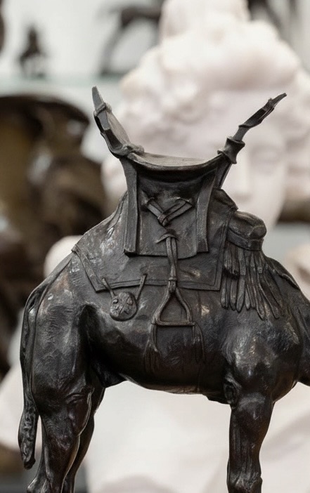 Sculpture - The Harnessed Dromedary ,  Alfred Barye (1839–1895) - Bronze -photo-3