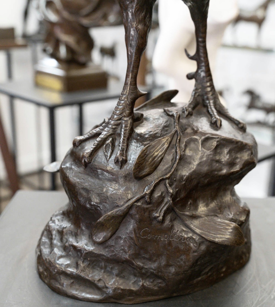 Sculpture - The Rooster , Alexandre Paul Comolera (1818–1897) - Bronze-photo-6