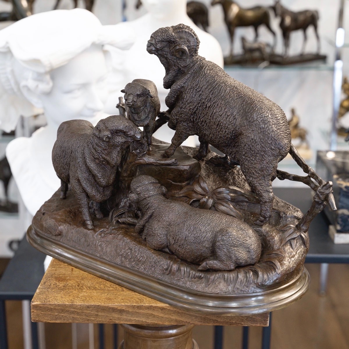 Bronze Group , The Merino Family  By Jules Moigniez (1835–1894) -photo-3