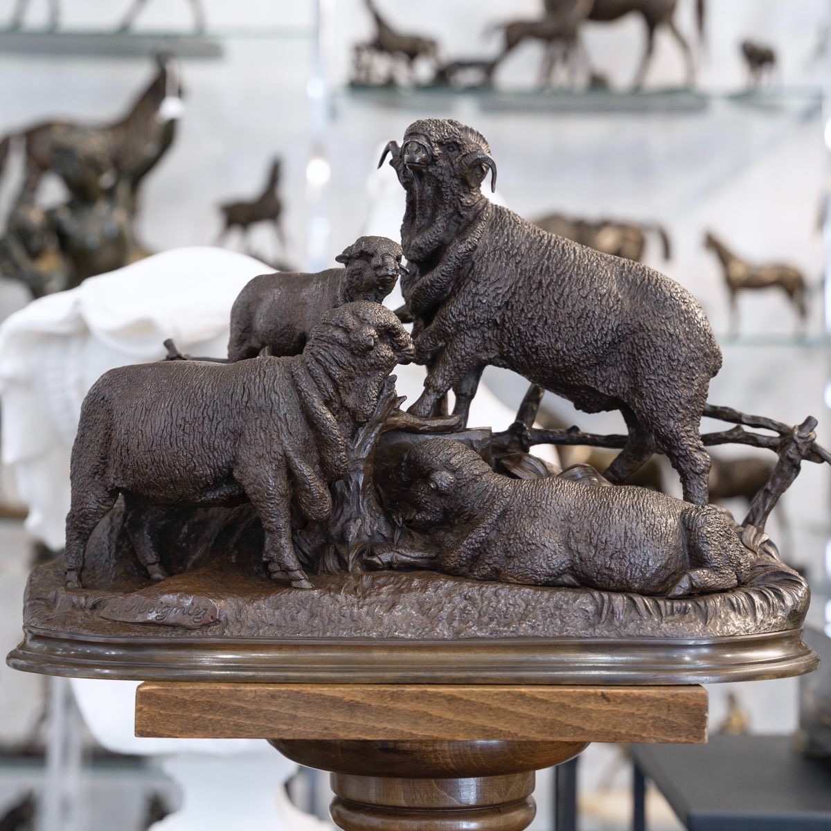 Bronze Group , The Merino Family  By Jules Moigniez (1835–1894) 