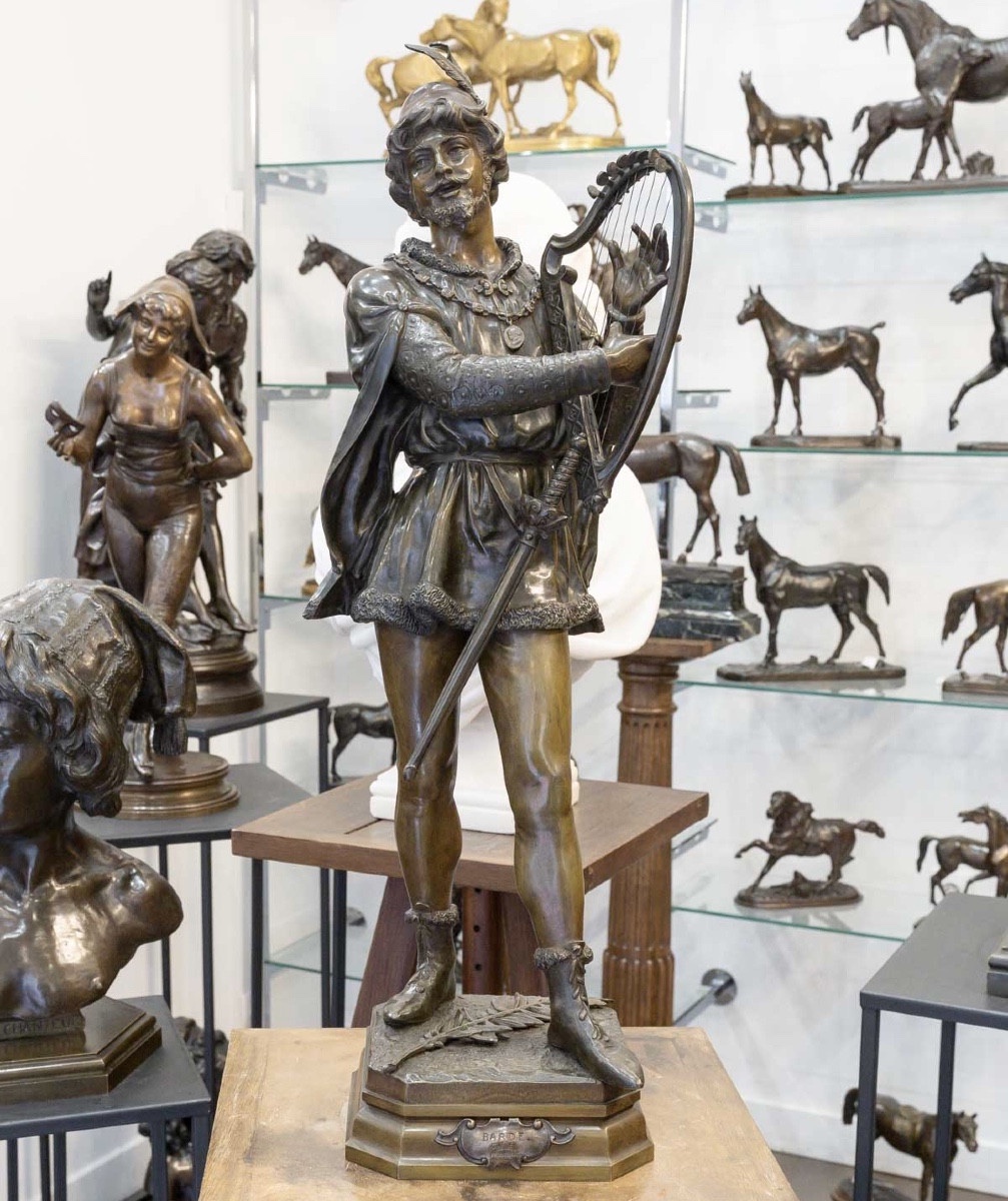SCULPTURE - LE BARDE , JEAN-DIDIER DEBUT (1824-1893) - BRONZE
