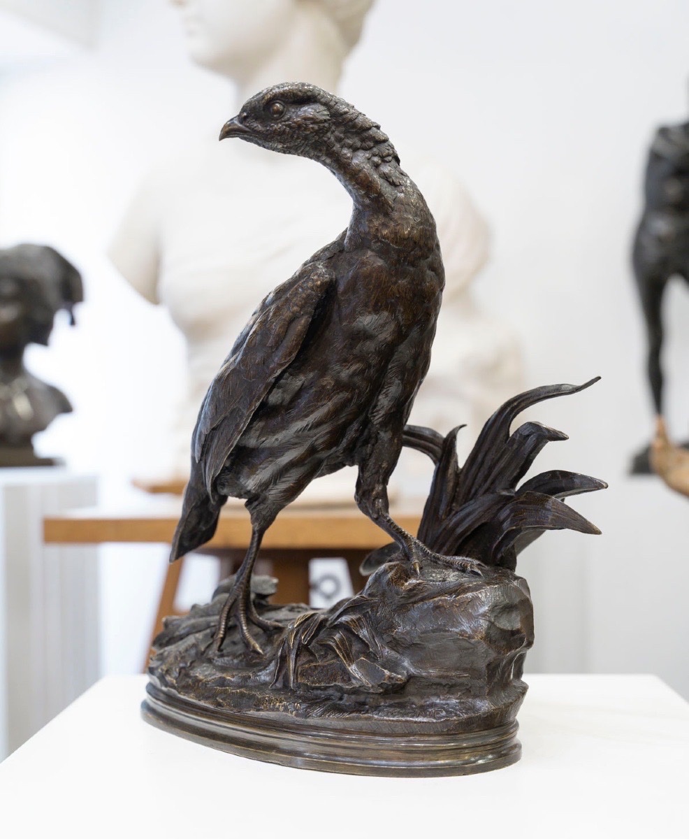 Sculpture - The Pheasant Hen , Jules Moigniez (1835–1894) - Bronze-photo-2