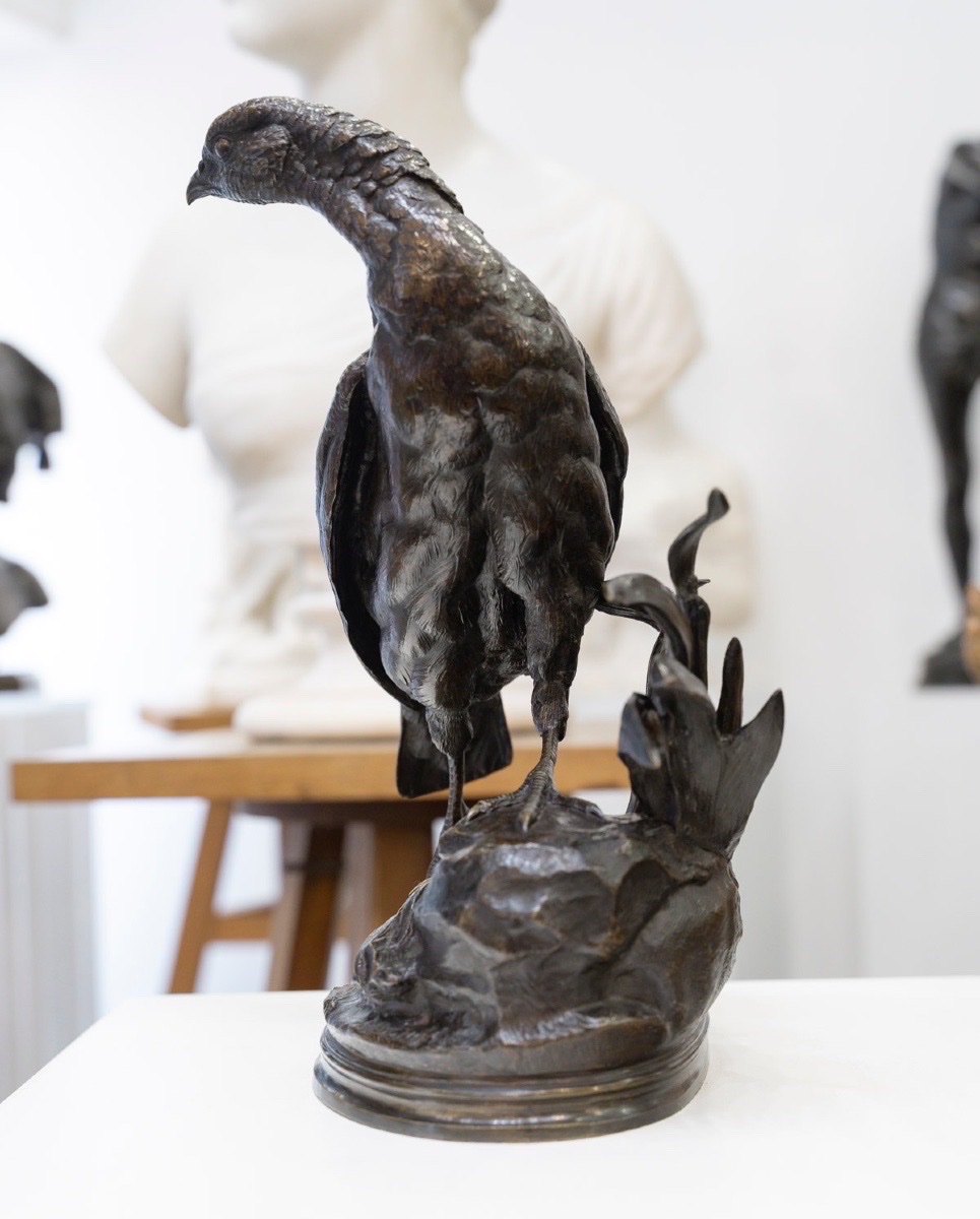 Sculpture - The Pheasant Hen , Jules Moigniez (1835–1894) - Bronze-photo-4