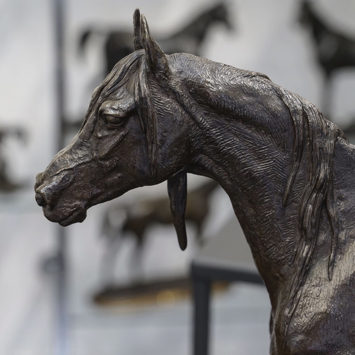 Sculpture - Mare And Foal , Christophe Fratin (1801–1864) - Bronze-photo-1