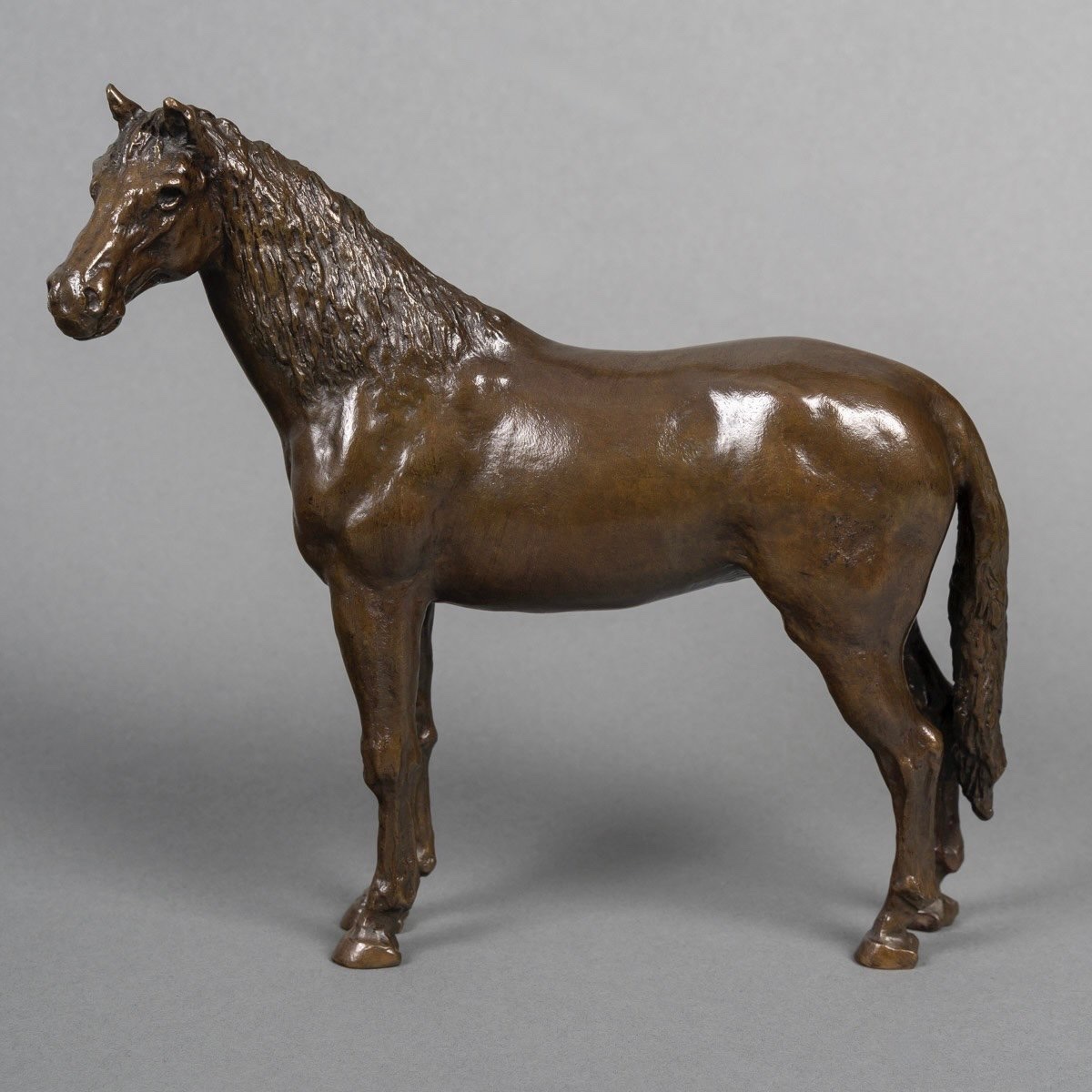 SCULPTURE - "LE CHEVAL" , JEAN - FRANÇOIS LEROY - BRONZE