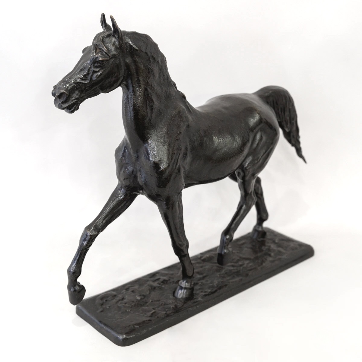 Sculpture - "Le Cheval Libre" , Christophe Fratin (1801-1864) - Bronze-photo-2