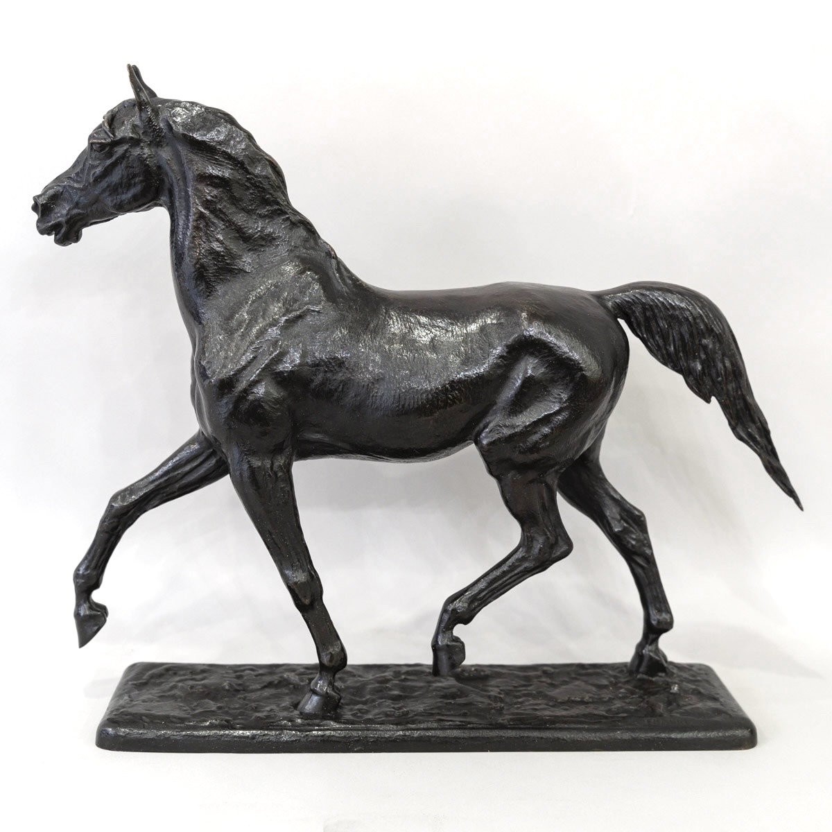 Sculpture - "Le Cheval Libre" , Christophe Fratin (1801-1864) - Bronze-photo-1