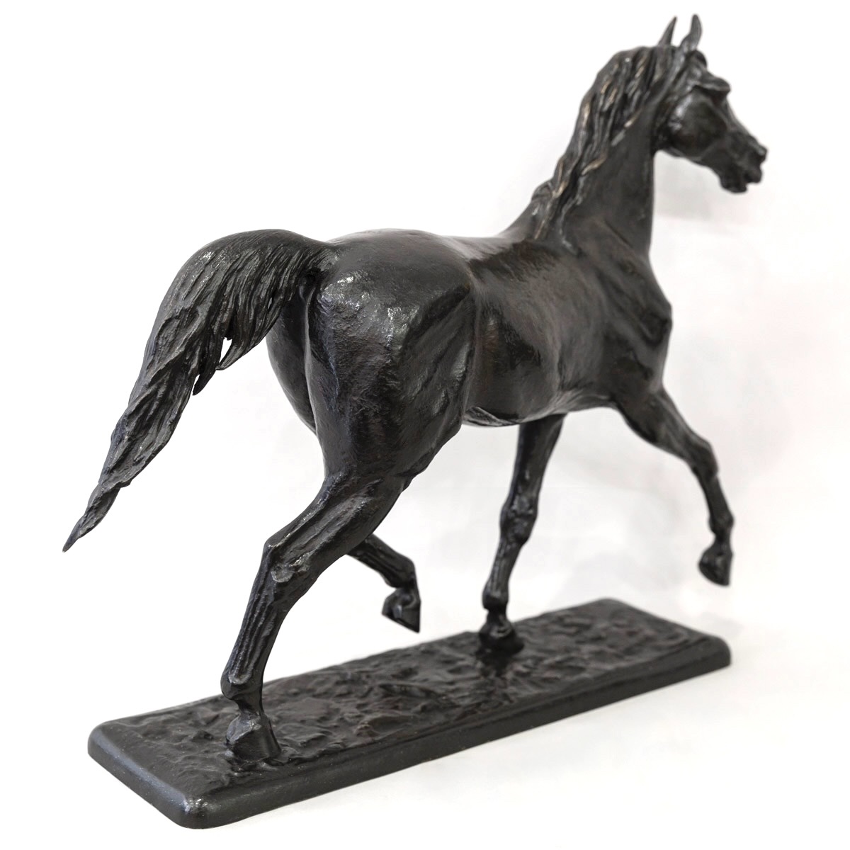 Sculpture - "Le Cheval Libre" , Christophe Fratin (1801-1864) - Bronze-photo-4