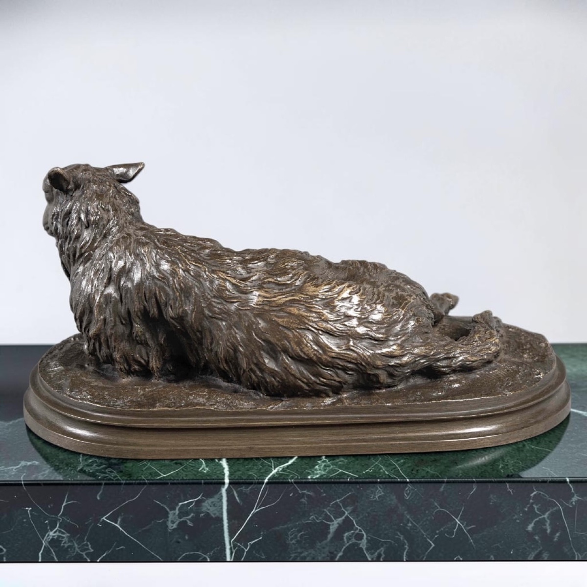 SCULPTURE - MOUTON COUCHÉ , ROSA BONHEUR (1822-1899) - BRONZE-photo-4