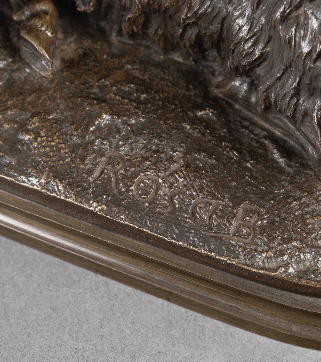 Sculpture - Reclining Sheep , Rosa Bonheur (1822–1899) - Bronze-photo-4
