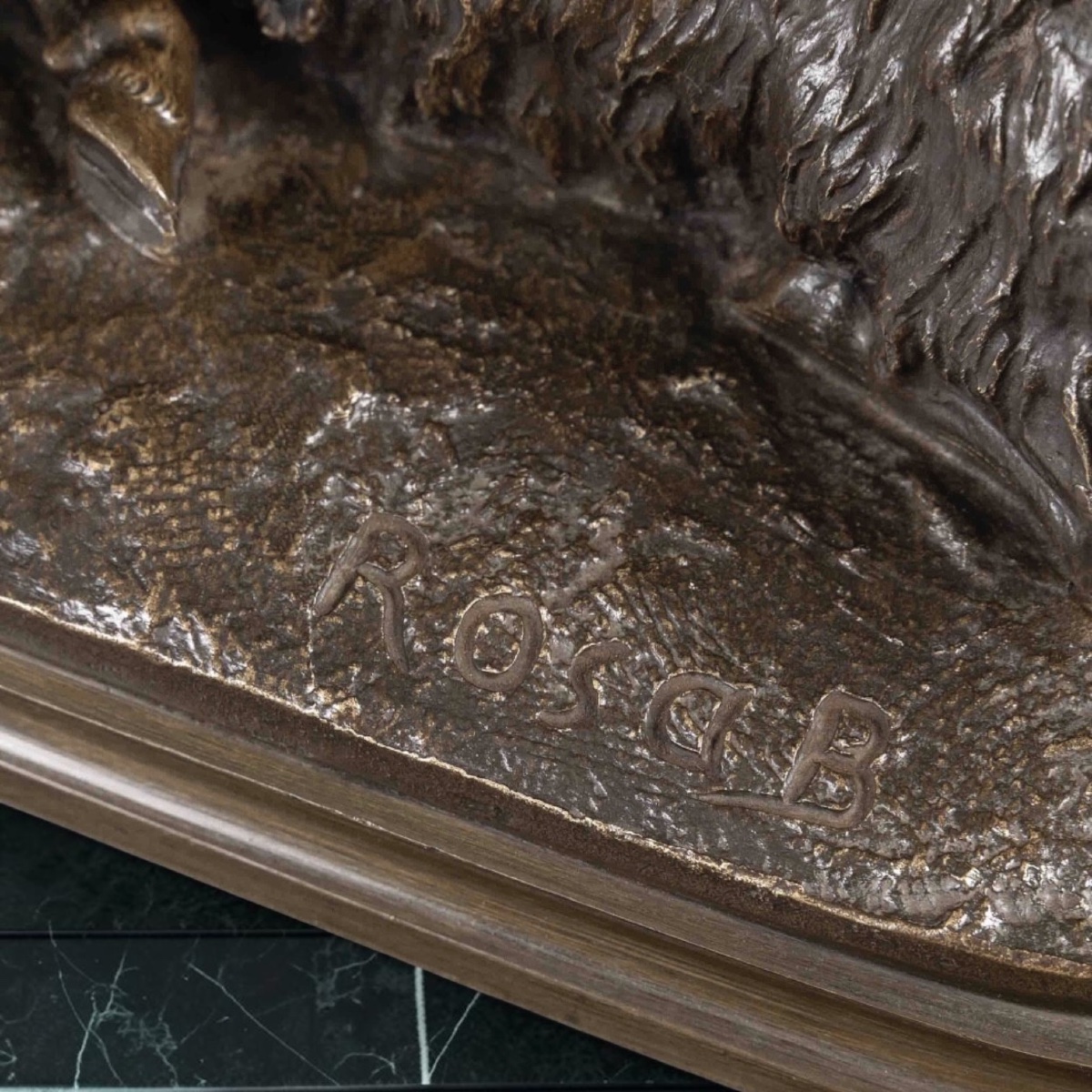 SCULPTURE - MOUTON COUCHÉ , ROSA BONHEUR (1822-1899) - BRONZE-photo-4