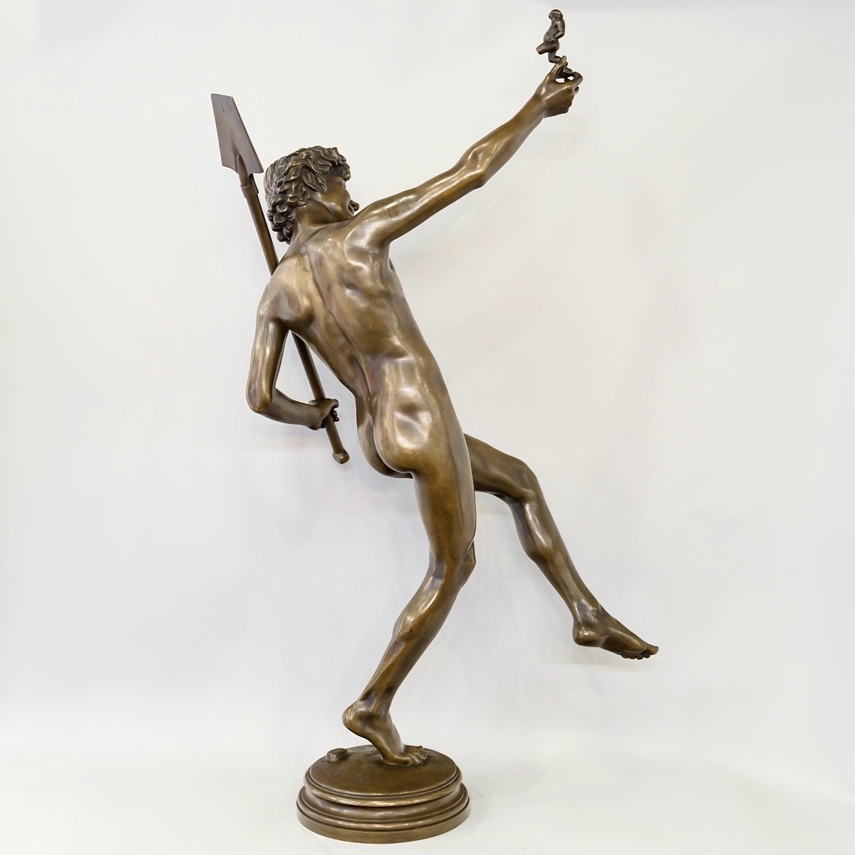 Sculpture - A Find In Pompeii , Hippolyte Alexandre Moulin (1832-1884) - Bronze-photo-3