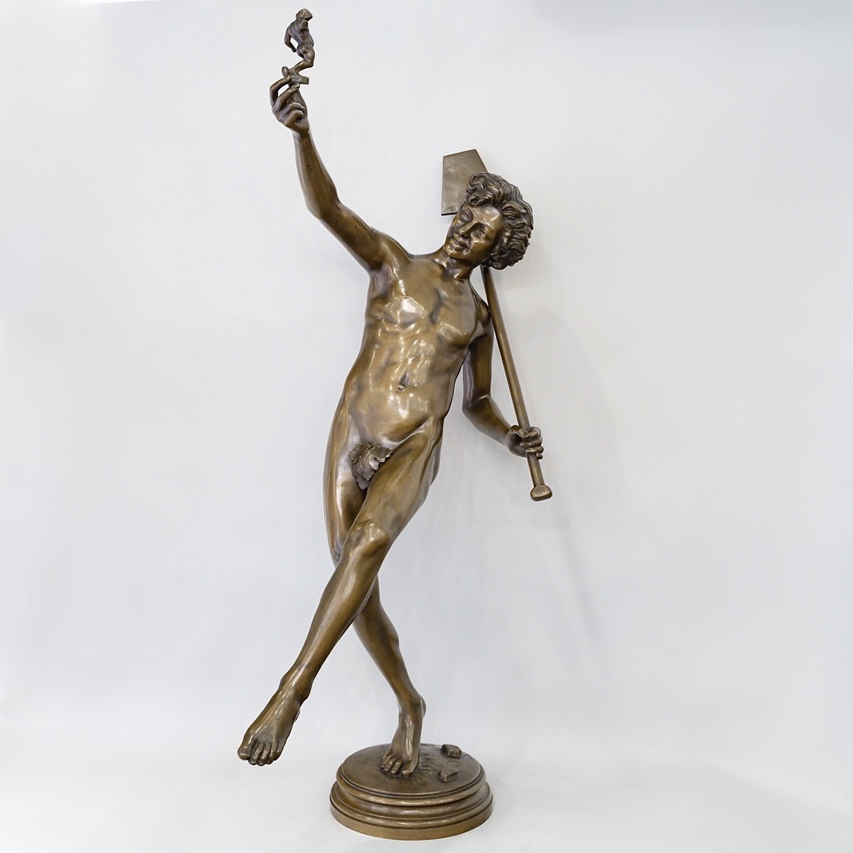 Sculpture - A Find In Pompeii , Hippolyte Alexandre Moulin (1832-1884) - Bronze